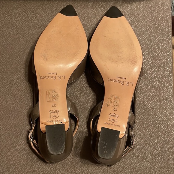 Pre-owned L.K Bennett Patent Leather Slingback Size 37 - Picture 4 of 6